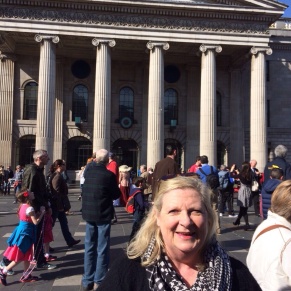 Marita outside GPO Easter Monday 2015