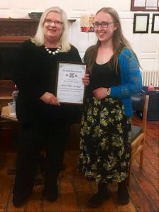 Trinity Lit Society Award 2016 with Ruth Atkins